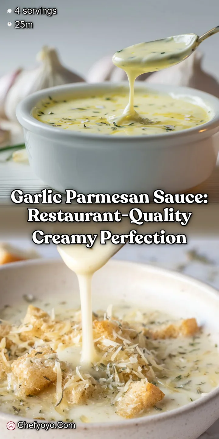 Garlic Parmesan Sauce: Restaurant-Quality Creamy Perfection
