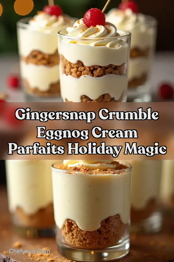 Gingersnap Crumble Eggnog Cream Parfaits Holiday Magic