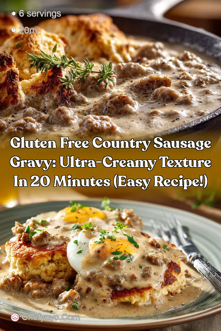 Gluten Free Country Sausage Gravy: Ultra-Creamy Texture in 20 Minutes (Easy Recipe!)