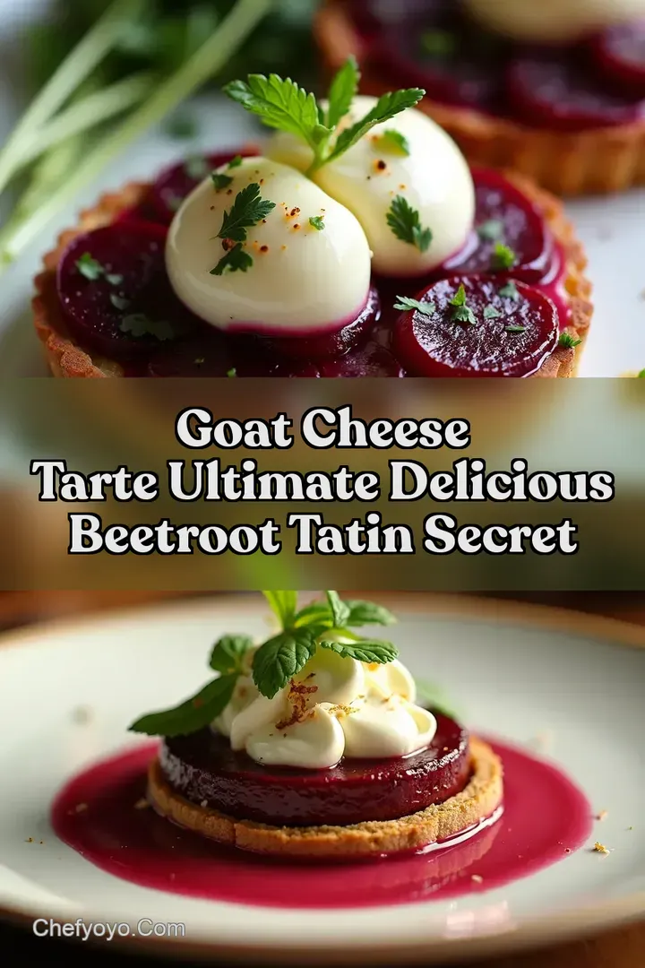 Goat Cheese Tarte Ultimate Delicious Beetroot Tatin Secret