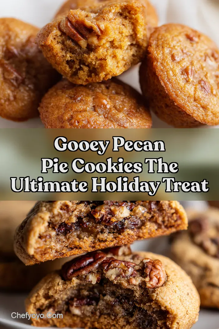 Gooey Pecan Pie Cookies The Ultimate Holiday Treat : PIN FOR LATER Gooey Pecan Pie Cookies The Ultimate Holiday Treat