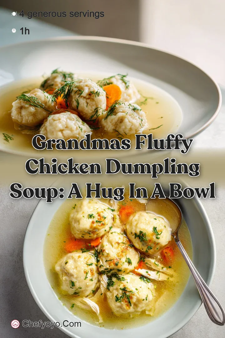 Grandmas Fluffy Chicken Dumpling Soup: A Hug in a Bowl