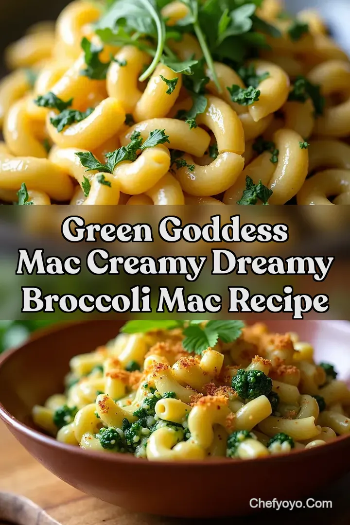 Green Goddess Mac Creamy Dreamy Broccoli Mac Recipe