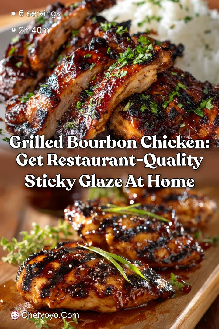 Grilled Bourbon Chicken: Get Restaurant-Quality Sticky Glaze at Home