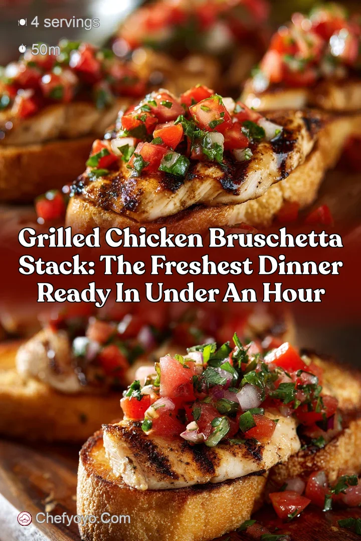 Grilled Chicken Bruschetta Stack: The Freshest Dinner Ready in Under an Hour