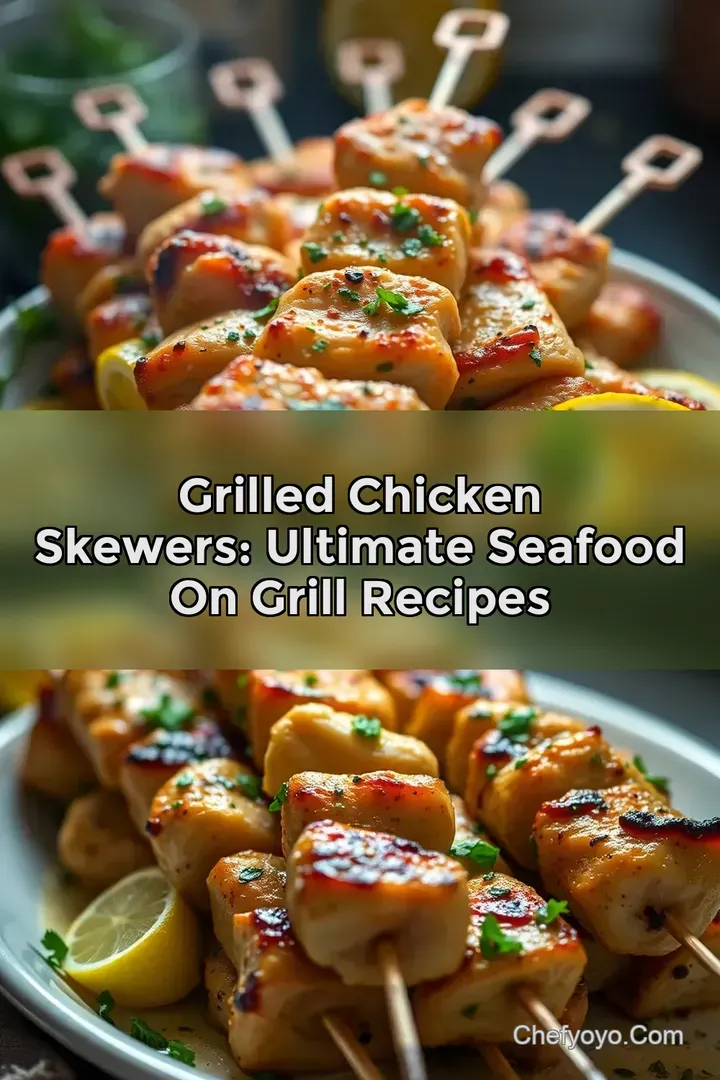Grilled Chicken Skewers: Ultimate Seafood On Grill Recipes