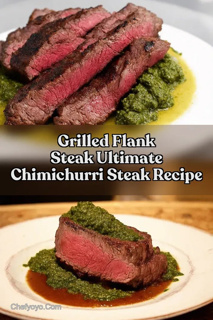 Grilled Flank Steak Ultimate Chimichurri Steak Recipe