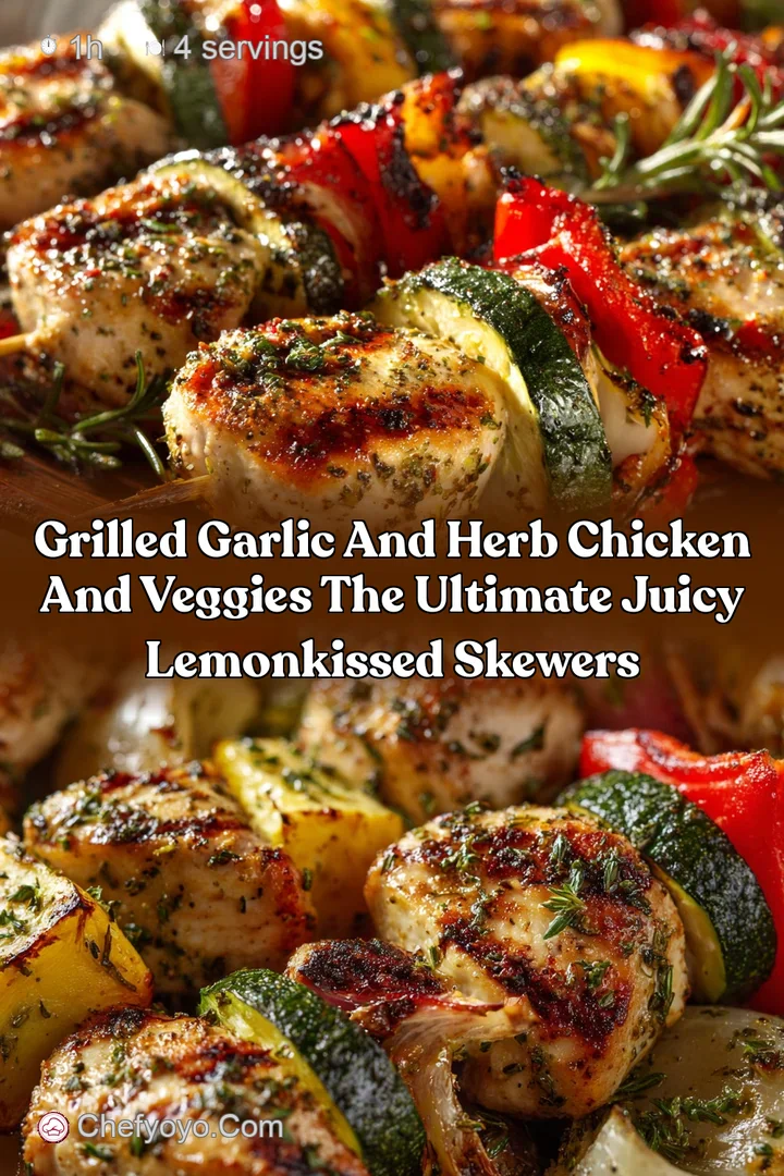 Grilled Garlic and Herb Chicken and Veggies The Ultimate Juicy LemonKissed Skewers