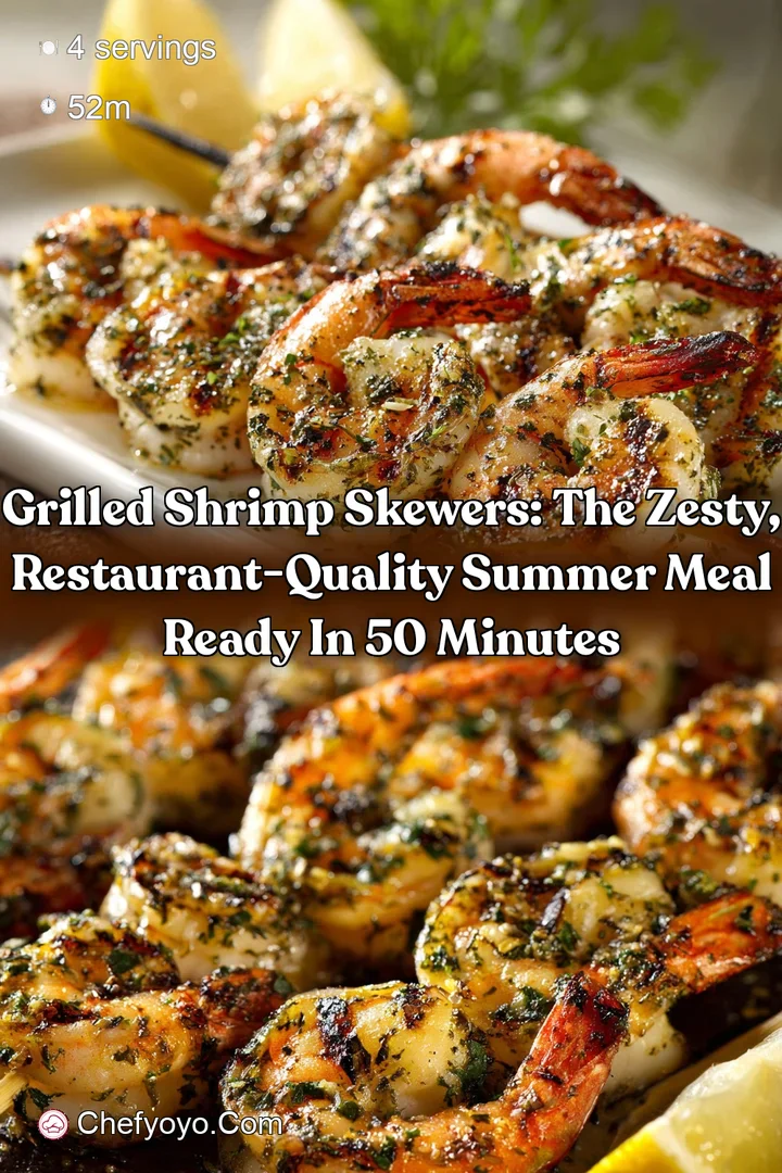 Grilled Shrimp Skewers: The Zesty Restaurant-Quality Summer Meal Ready in 50 Minutes