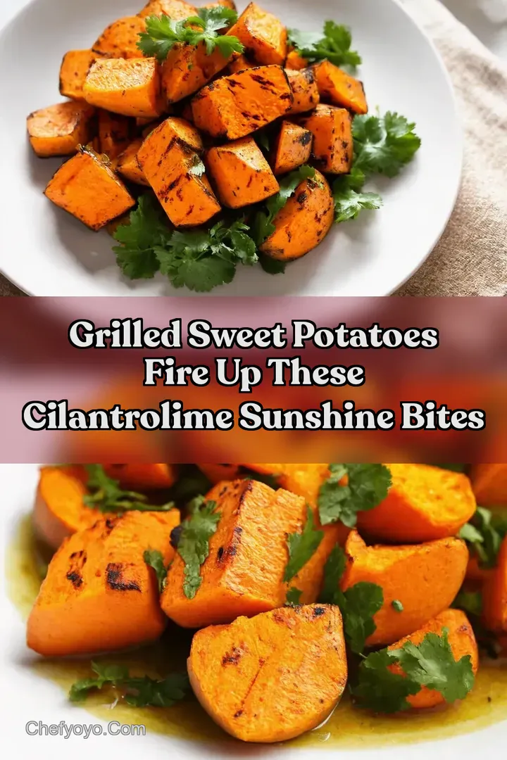 Grilled Sweet Potatoes Fire Up These CilantroLime Sunshine Bites