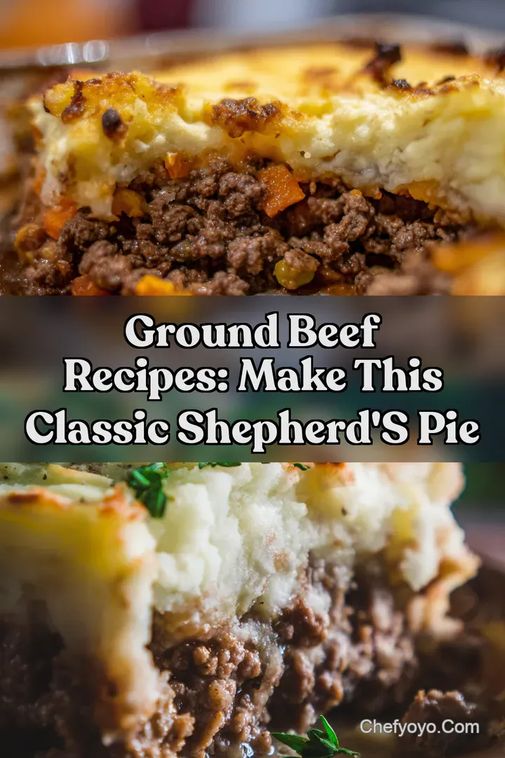 Ground Beef Recipes: Make This Classic Shepherd' s Pie : PIN FOR LATER Ground Beef Recipes: Make This Classic Shepherd' s Pie