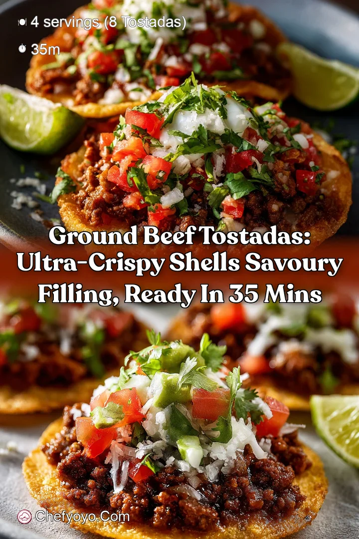 Ground Beef Tostadas: Ultra-Crispy Shells Savoury Filling Ready in 35 Mins