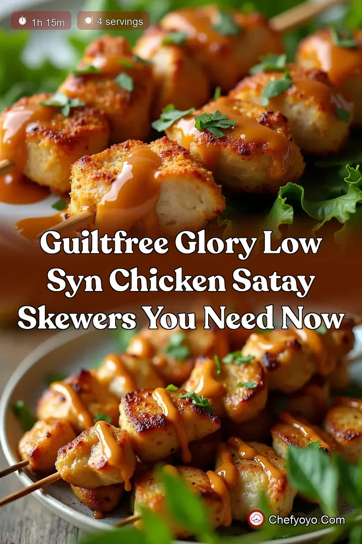 GuiltFree Glory Low Syn Chicken Satay Skewers You Need Now
