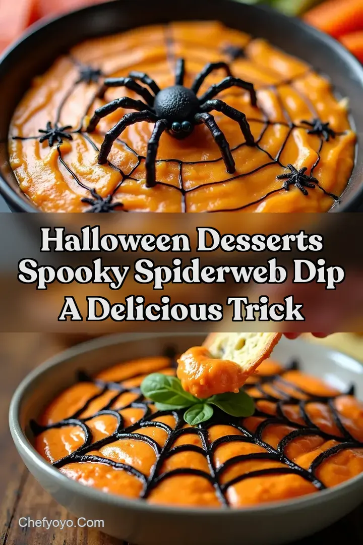 Halloween Desserts Spooky Spiderweb Dip A Delicious Trick