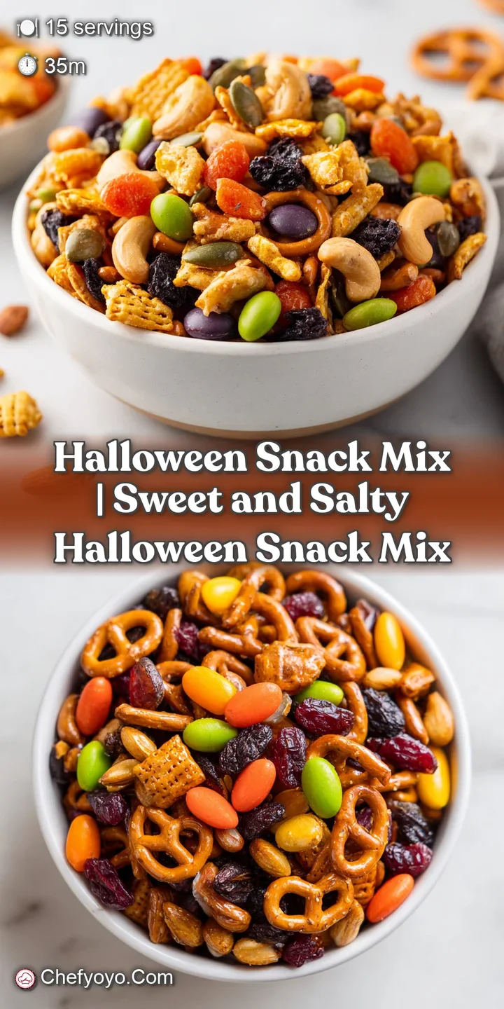 Close-up of sweet, crunchy pretzels and popcorn coated in a warm, cinnamon-maple glaze.