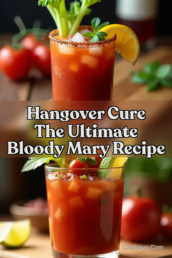 Hangover Cure The Ultimate Bloody Mary Recipe
