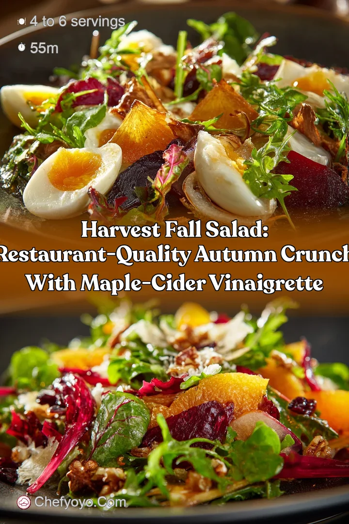 Harvest Fall Salad: Restaurant-Quality Autumn Crunch with Maple-Cider Vinaigrette