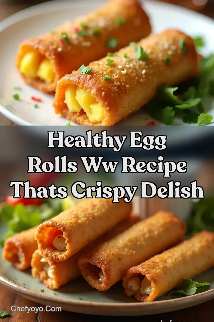 Healthy Egg Rolls WW Recipe Thats Crispy Delish