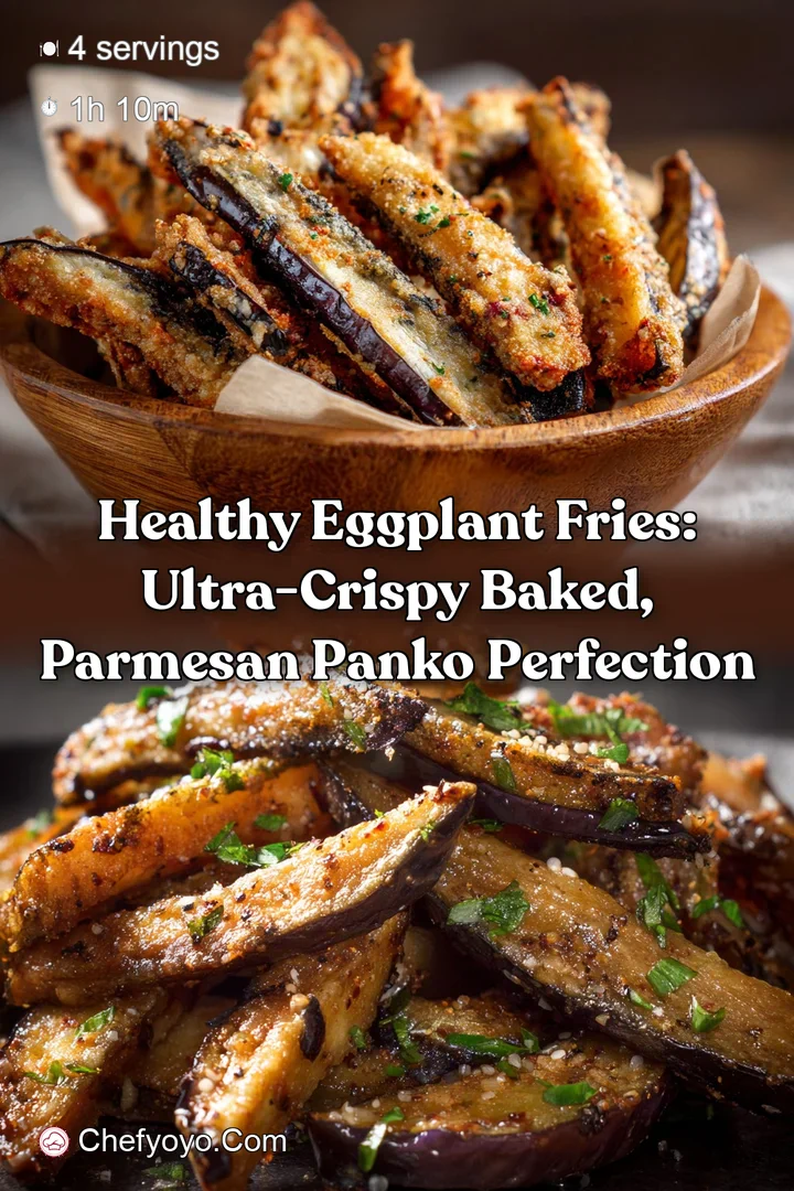 Healthy Eggplant Fries: Ultra-Crispy Baked Parmesan Panko Perfection