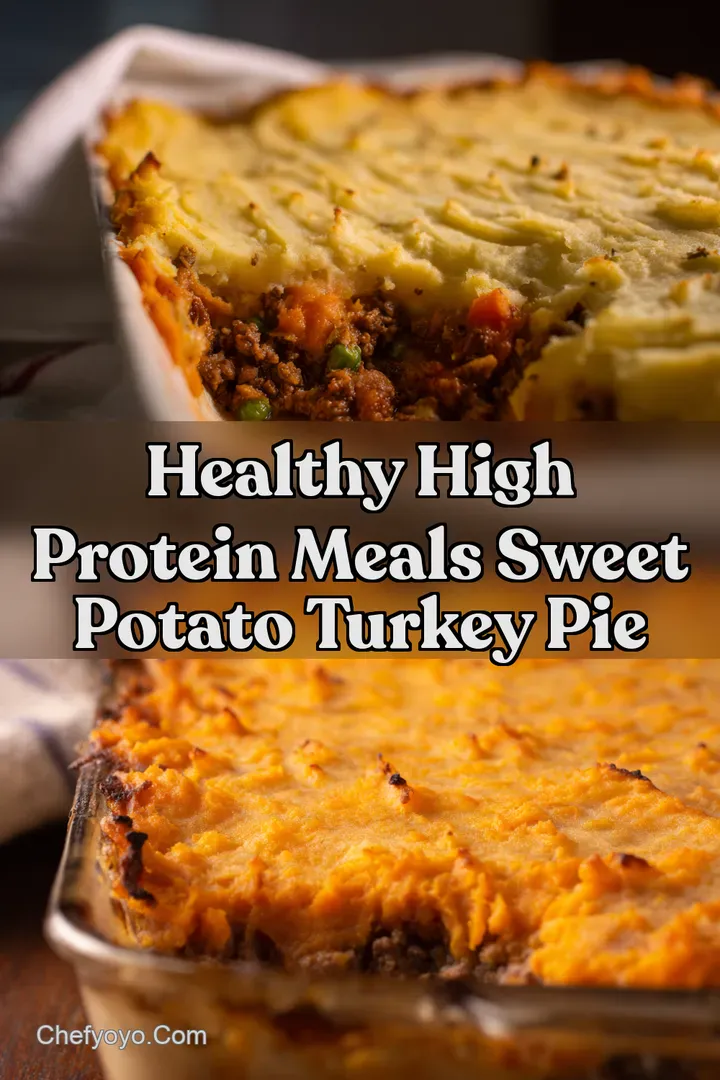 Healthy High Protein Meals Sweet Potato Turkey Pie