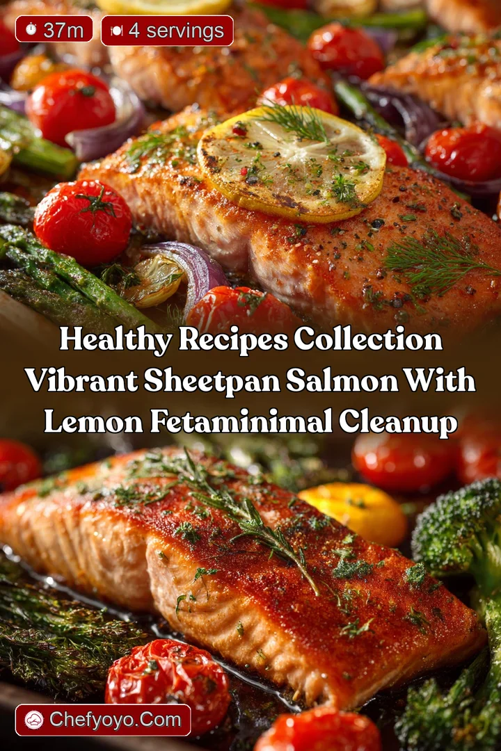 Healthy Recipes Collection Vibrant SheetPan Salmon with Lemon FetaMinimal Cleanup