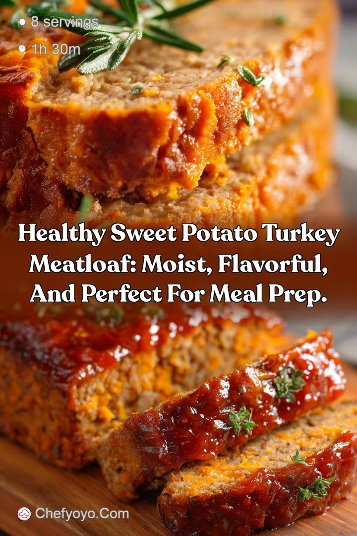 Healthy Sweet Potato Turkey Meatloaf: Moist Flavorful and Perfect for Meal Prep.