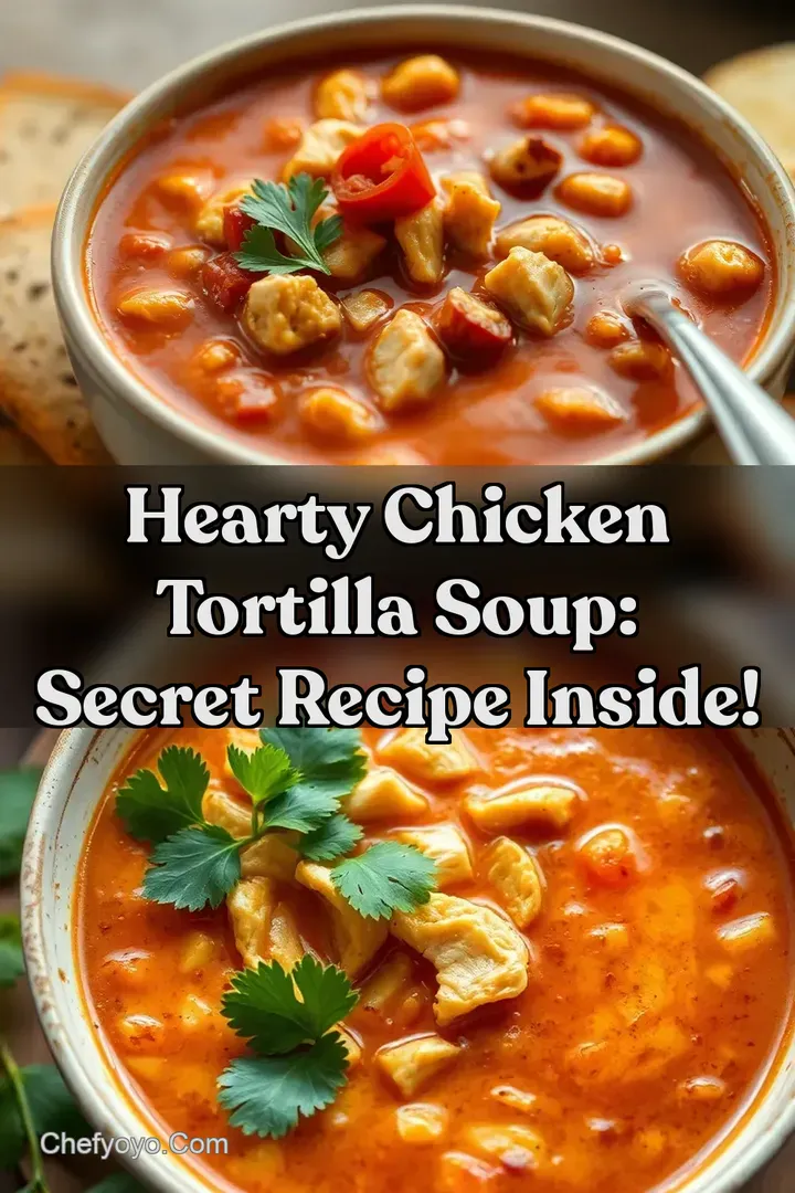 Hearty Chicken Tortilla Soup: Secret Recipe Inside!