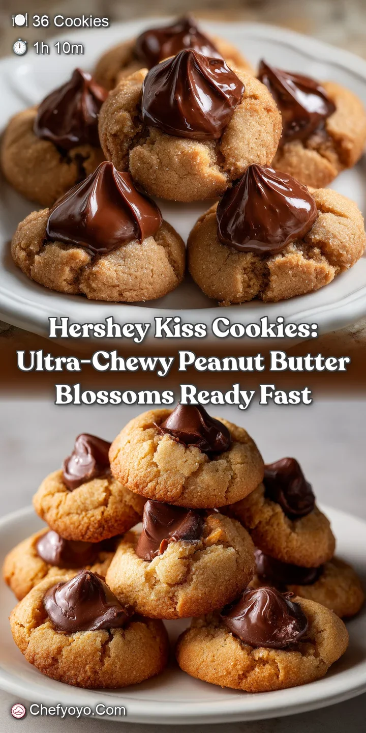 Hershey Kiss Cookies: Ultra-Chewy Peanut Butter Blossoms Ready Fast