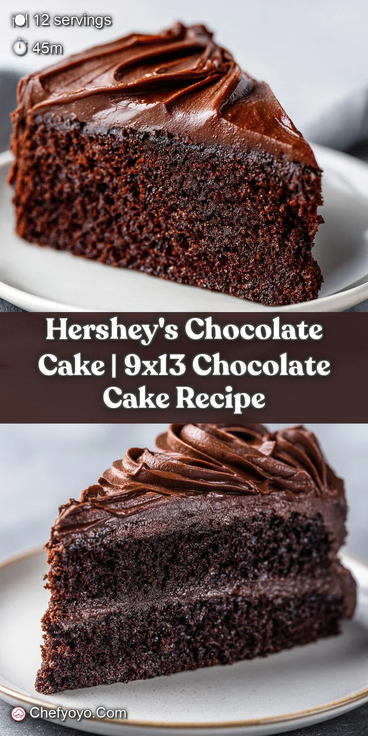 Detailed macro shot of a fork cutting through moist, dark chocolate layers and thick, glossy fudge frosting.