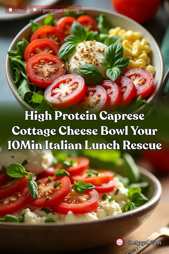 High Protein Caprese Cottage Cheese Bowl Your 10Min Italian Lunch Rescue