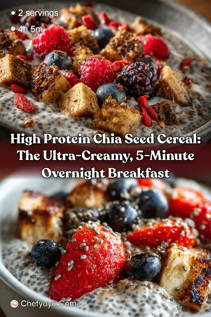High Protein Chia Seed Cereal: The Ultra-Creamy 5-Minute Overnight Breakfast