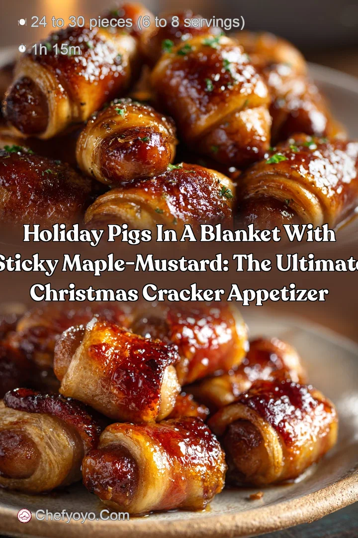 Holiday Pigs in a Blanket with Sticky Maple-Mustard: The Ultimate Christmas Cracker Appetizer