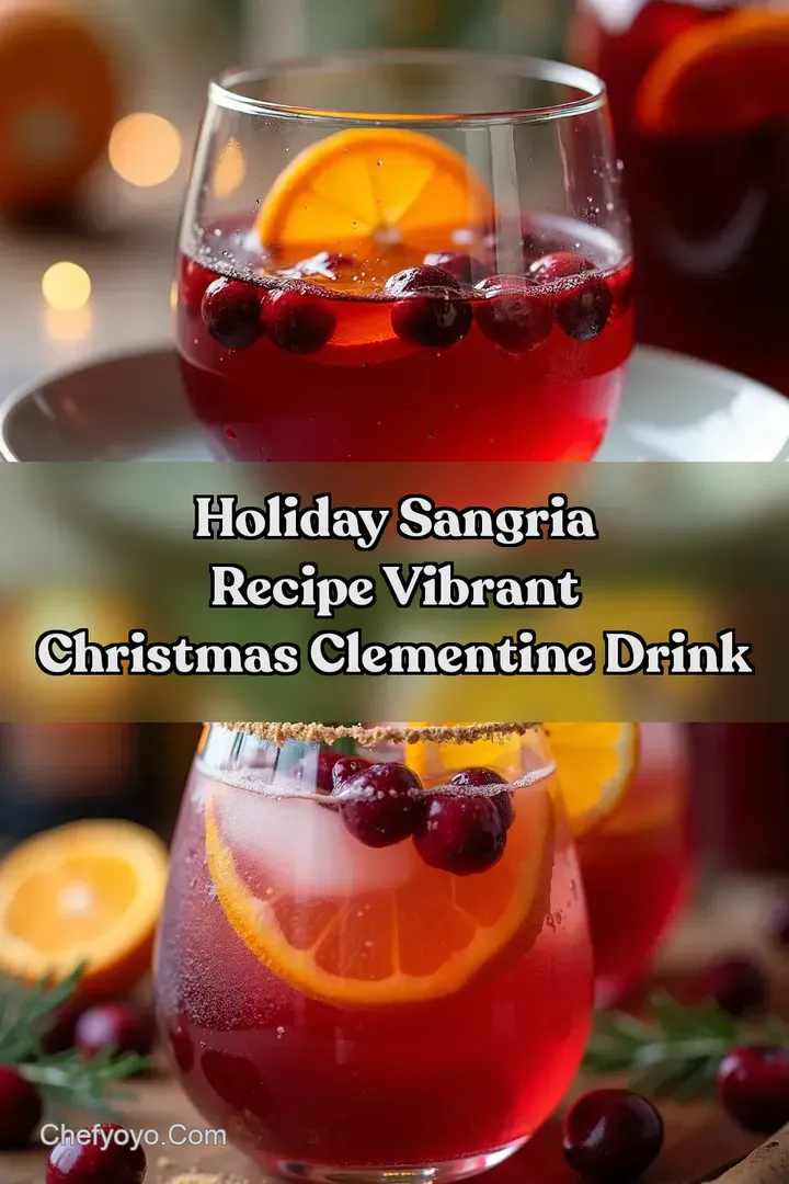 Holiday Sangria Recipe Vibrant Christmas Clementine Drink