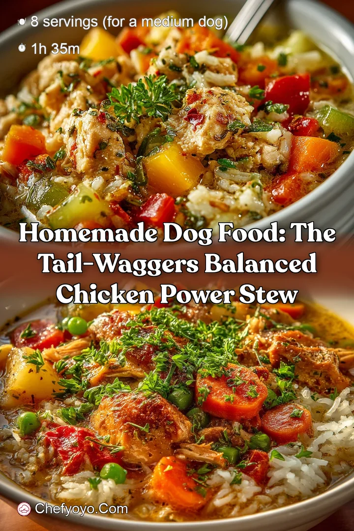 Homemade Dog Food: The Tail-Waggers Balanced Chicken Power Stew