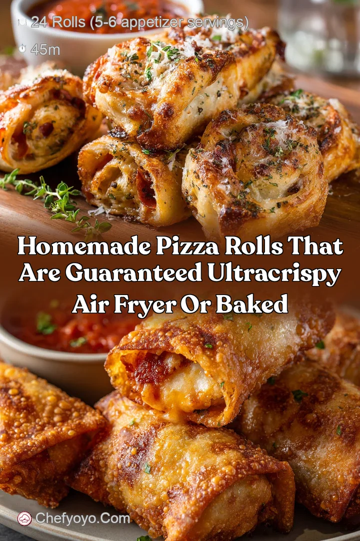 Homemade Pizza Rolls That Are Guaranteed UltraCrispy Air Fryer or Baked