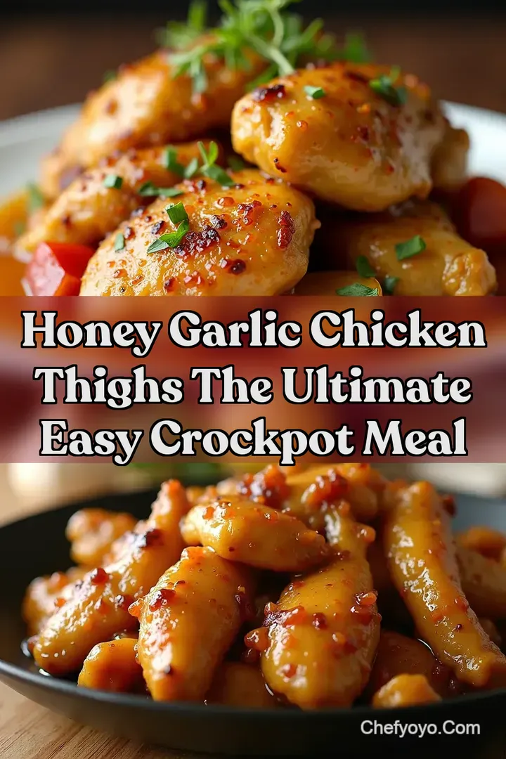 Honey Garlic Chicken Thighs The Ultimate Easy Crockpot Meal