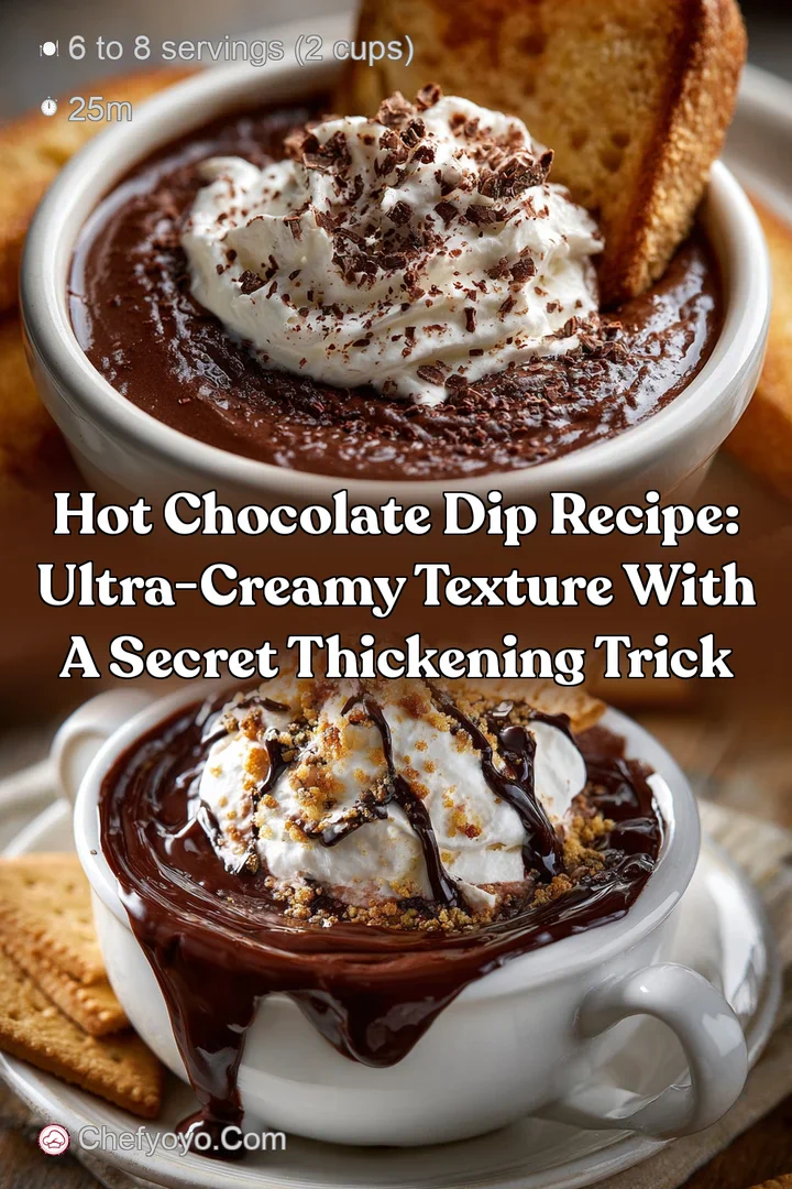 Hot Chocolate Dip Recipe: Ultra-Creamy Texture with a Secret Thickening Trick