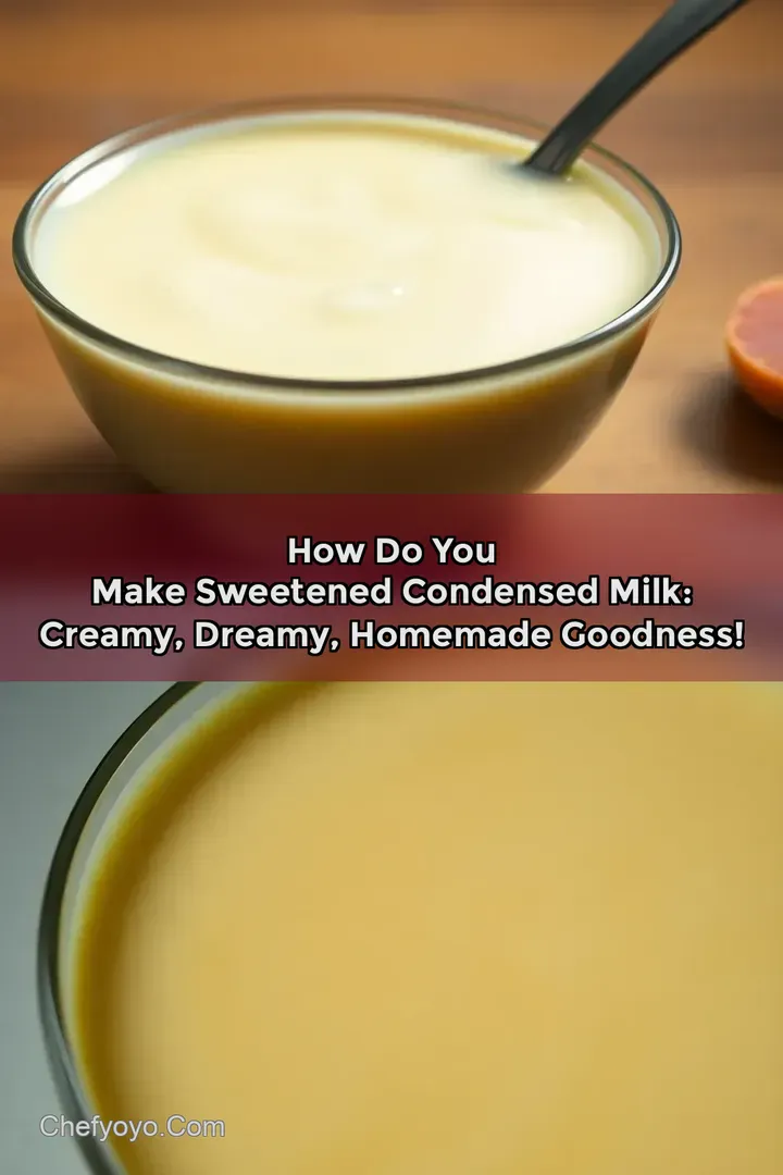 How Do You Make Sweetened Condensed Milk: Creamy Dreamy Homemade Goodness!