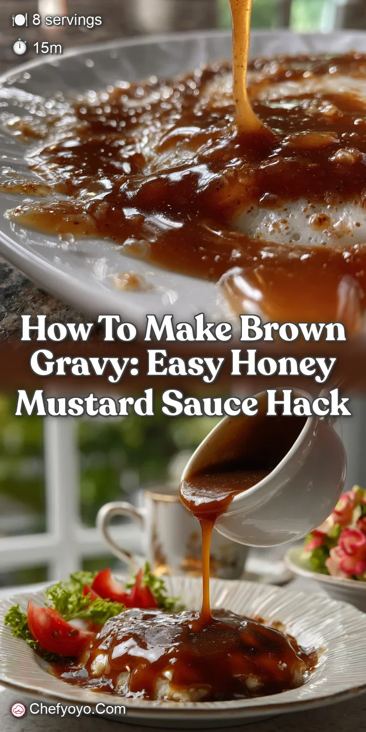 How to Make Brown Gravy: Easy Honey Mustard Sauce Hack