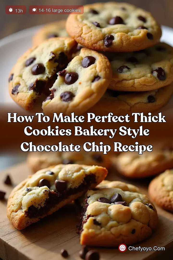 How To Make Perfect Thick Cookies Bakery Style Chocolate Chip Recipe