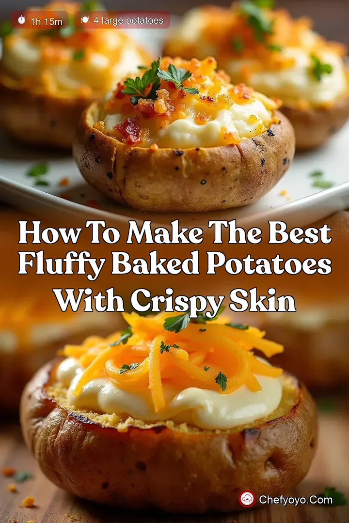 How to Make the Best Fluffy Baked Potatoes with Crispy Skin