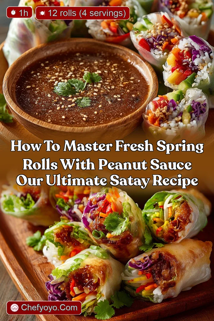 How to Master Fresh Spring Rolls with Peanut Sauce Our Ultimate Satay Recipe