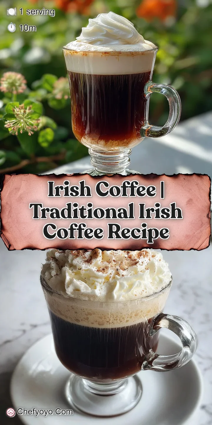 Close-up of an Irish coffee: velvety cream slowly blending into the warm whiskey below, creating a marbled, inviting texture.