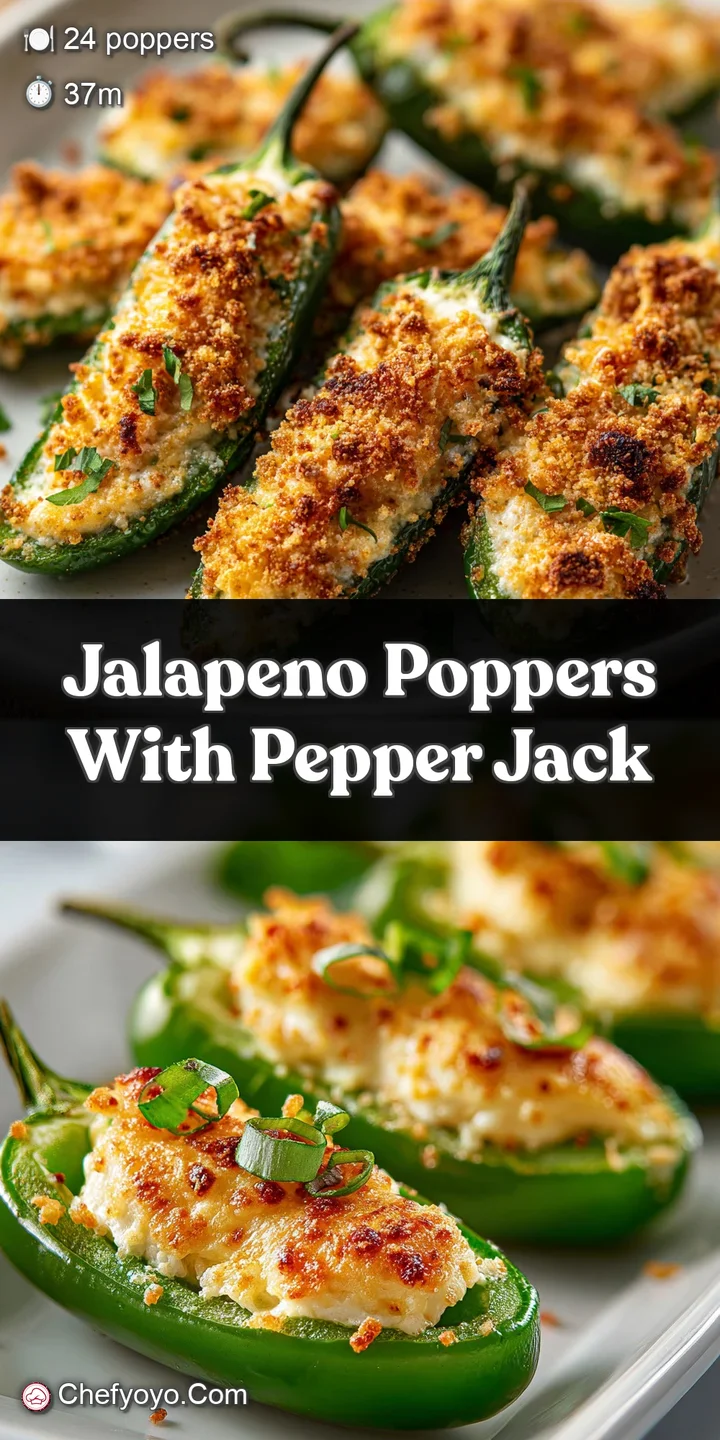 Close-up captures the blistered, bubbly surface of a baked jalapeno popper, promising a spicy, cheesy, and utterly irresis...
