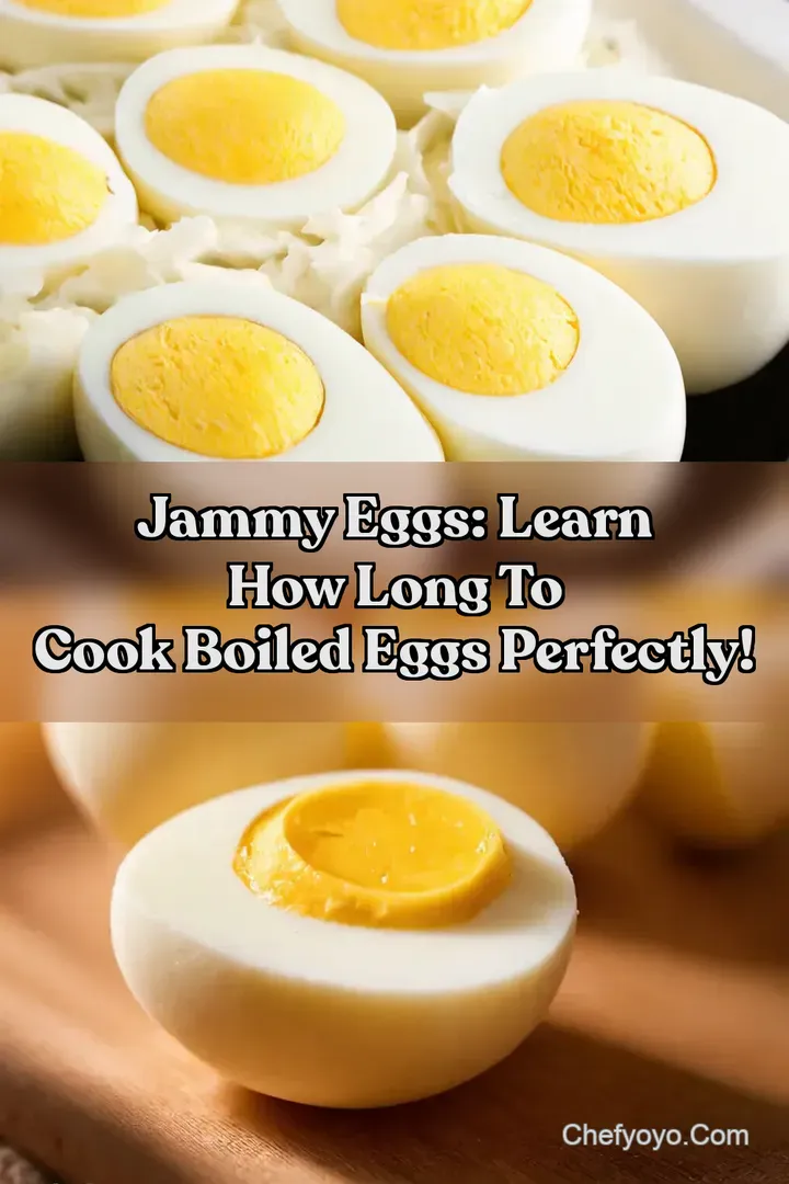 Jammy Eggs: Learn How Long to Cook Boiled Eggs Perfectly! : PIN FOR LATER Jammy Eggs: Learn How Long to Cook Boiled Eggs Perfectly!