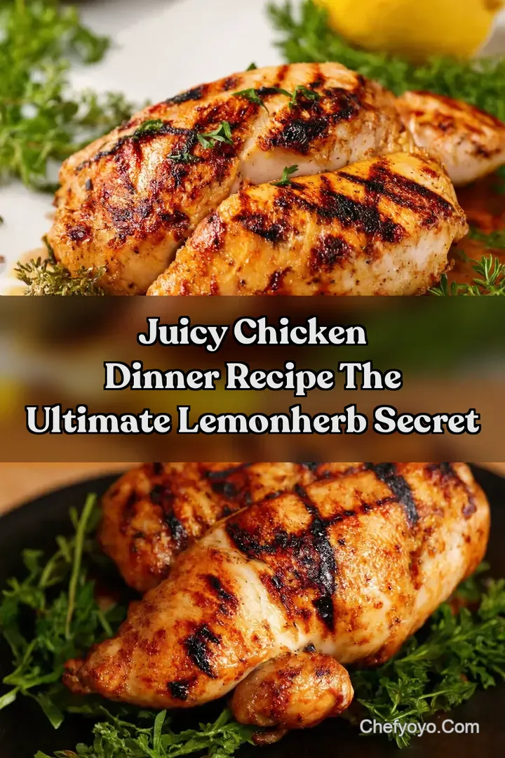 Juicy Chicken Dinner Recipe The Ultimate LemonHerb Secret