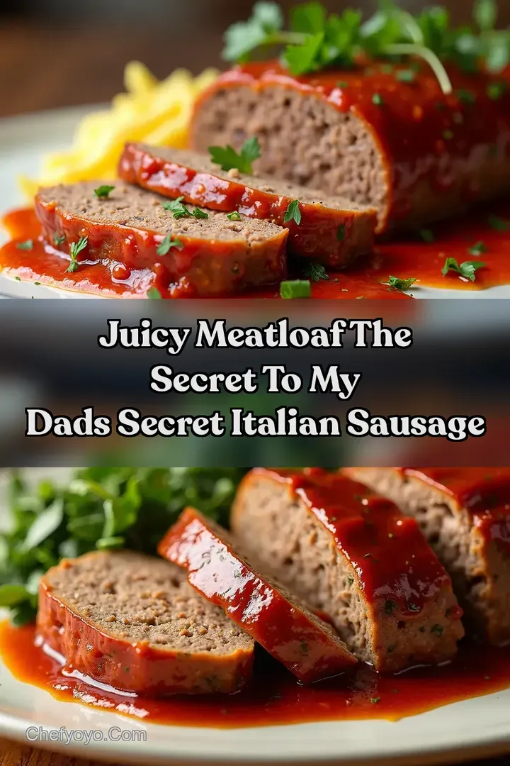 Juicy Meatloaf The Secret to My Dads Secret Italian Sausage