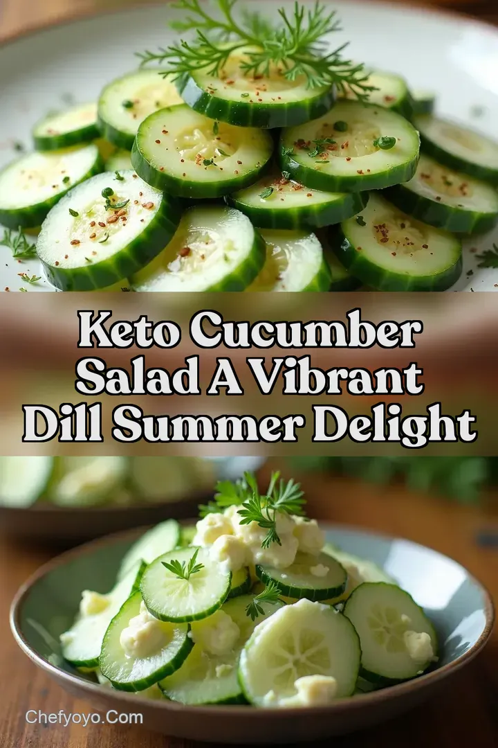 Keto Cucumber Salad A Vibrant Dill Summer Delight