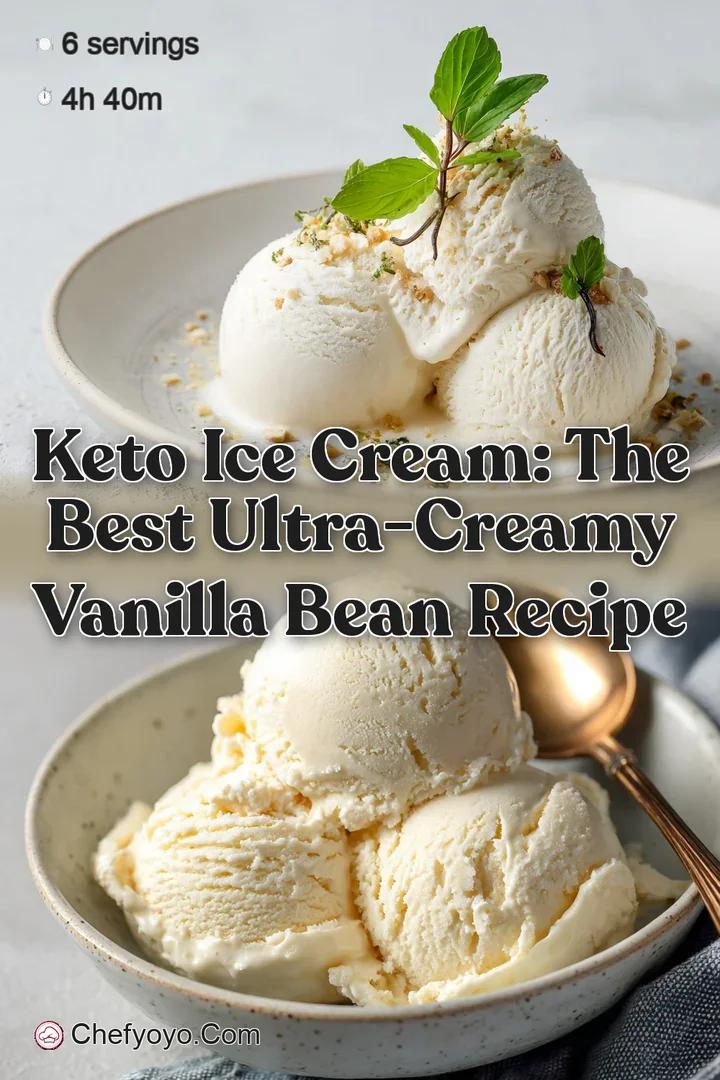Keto Ice Cream: The Best Ultra-Creamy Vanilla Bean Recipe