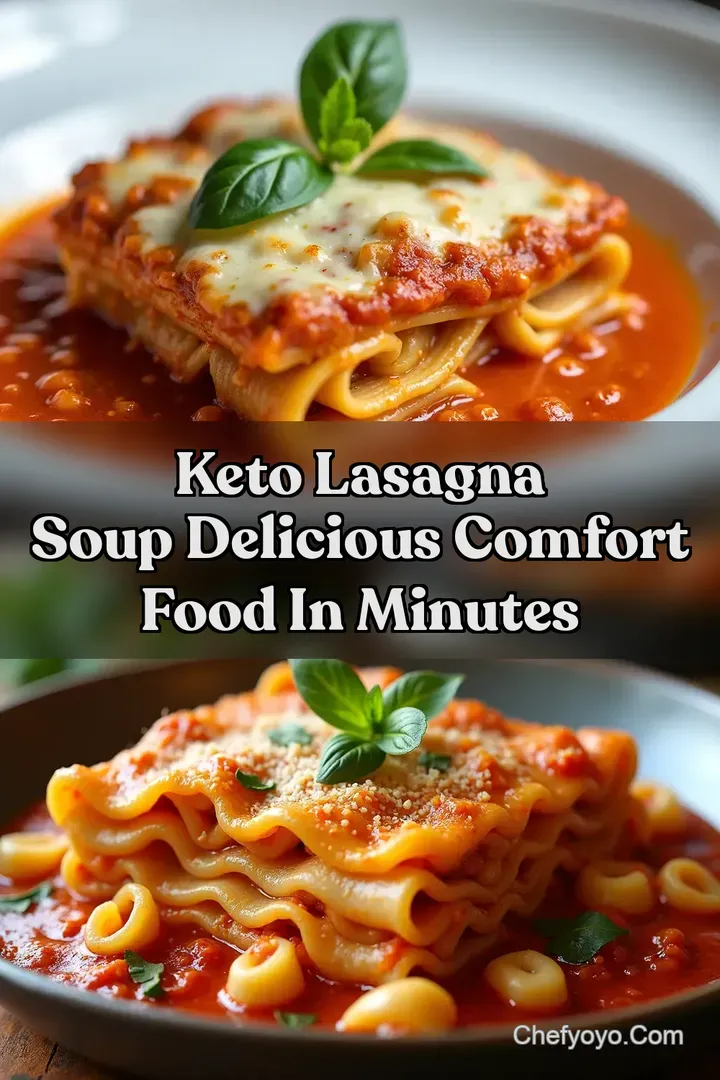 Keto Lasagna Soup Delicious Comfort Food in Minutes